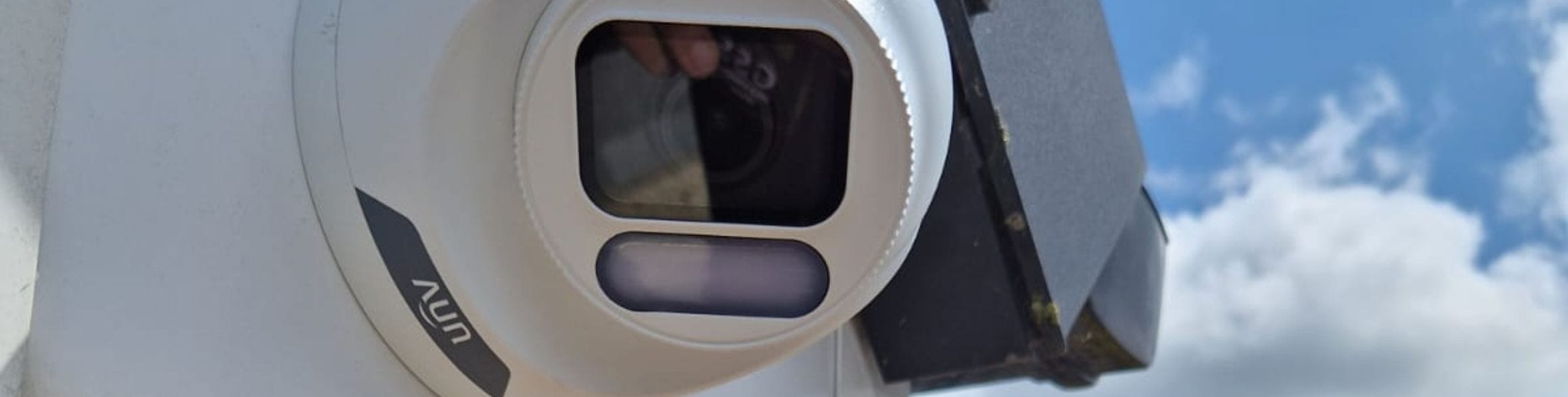 CCTV security cameras mounted on a building wall, providing surveillance