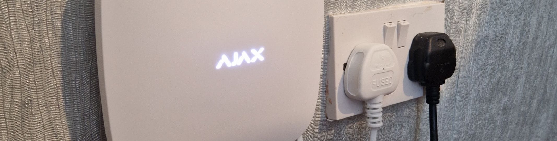 Modern alarm system fitted in a commercial property in Glasgow